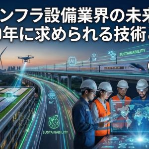 社会インフラ設備業界の未来予測！2030年に求められる技術と人材